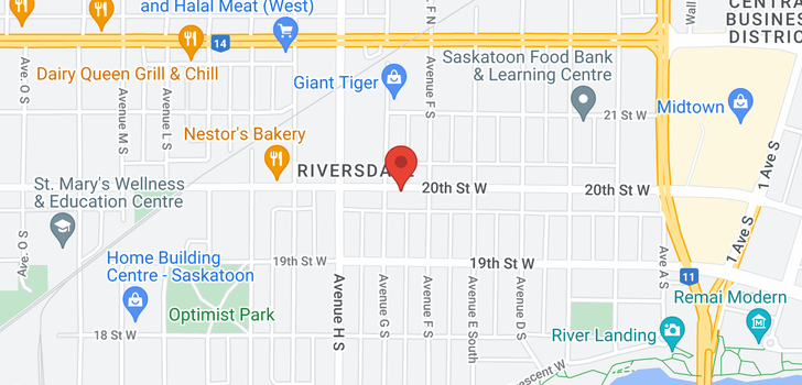map of 617 20th ST W